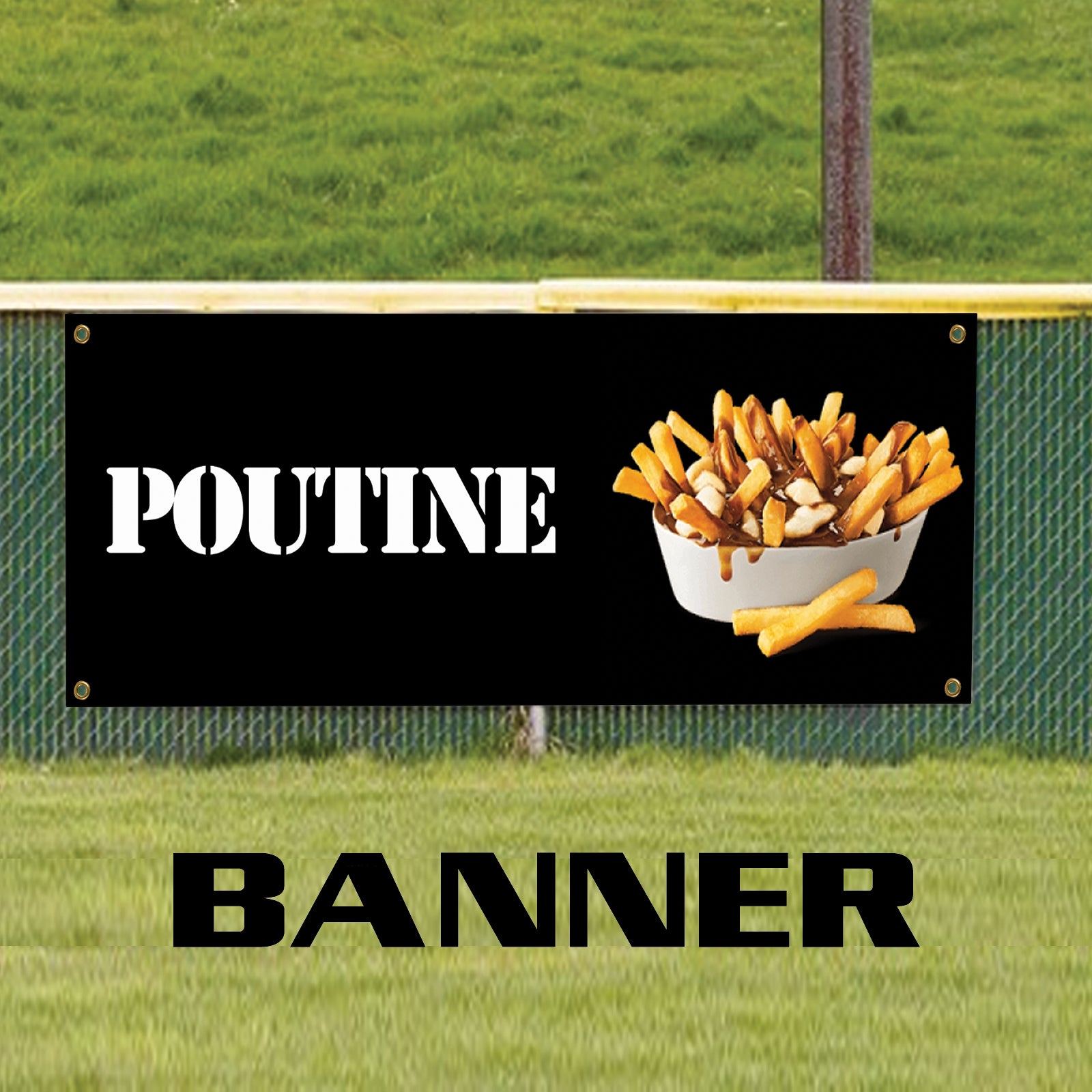Poutine Vinyl Banner Sign