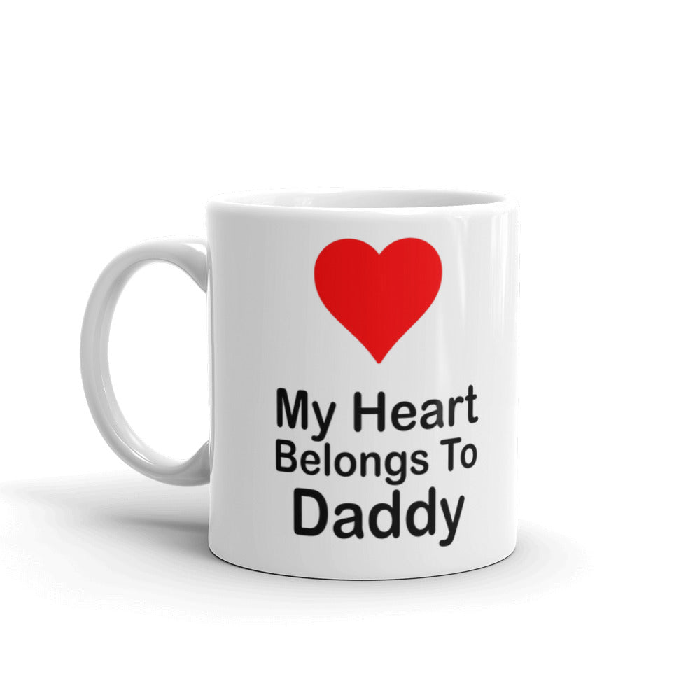 My Heart Belongs To Daddy Father's Day Gifts Coffee Tea Ceramic Mug/Cup