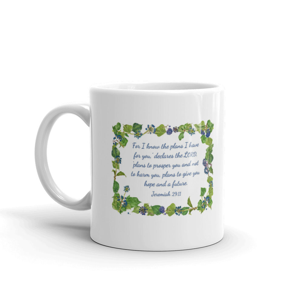 I Know The Plans I Have For You Jeremiah 29:11 Coffee Tea Ceramic Mug/Cup Gift