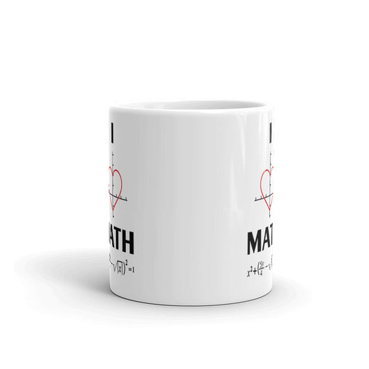 I Love Math Heart Coffee Tea Ceramic Mug/Cup