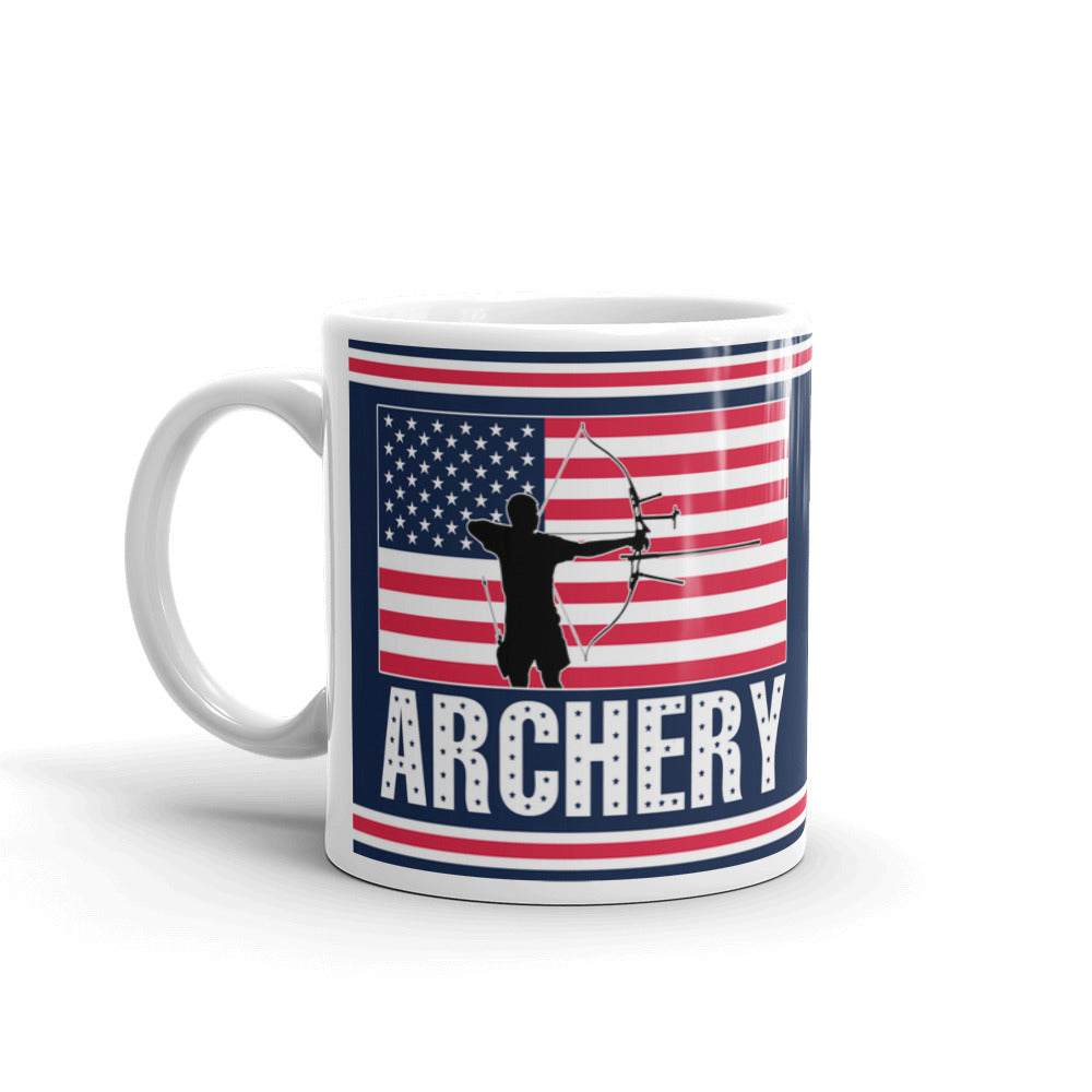 Archery Accessories American Pride Archery Coffee Tea Ceramic Mug/Cup