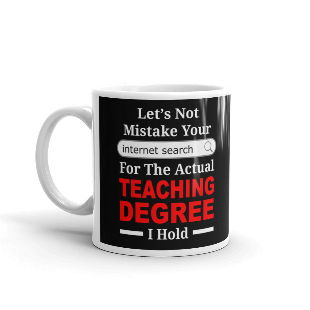 Let's Not Mistake Your Internet Search Coffee Tea Ceramic Mug/Cup
