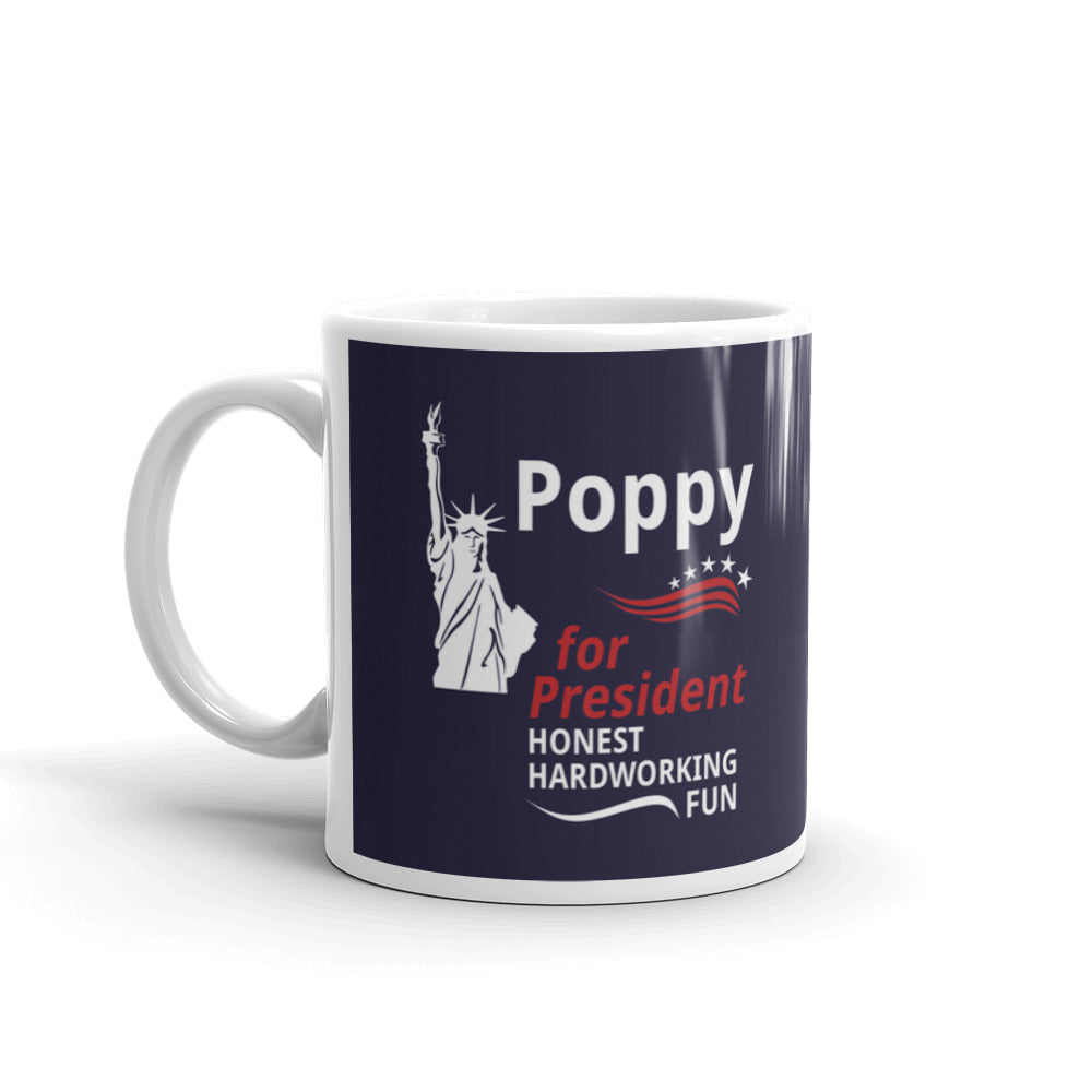 Poppy For President Statue Of Liberty Patriot Coffee Tea Ceramic Mug/Cup
