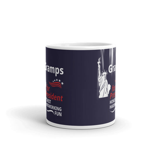 Gramps for President Statue of Liberty Patriot Coffee Tea Ceramic Mug/Cup