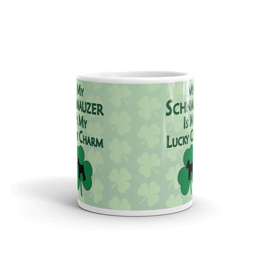 Schnauzer Gift My Schnauzer is my Lucky Charm Coffee Tea Ceramic Mug/Cup