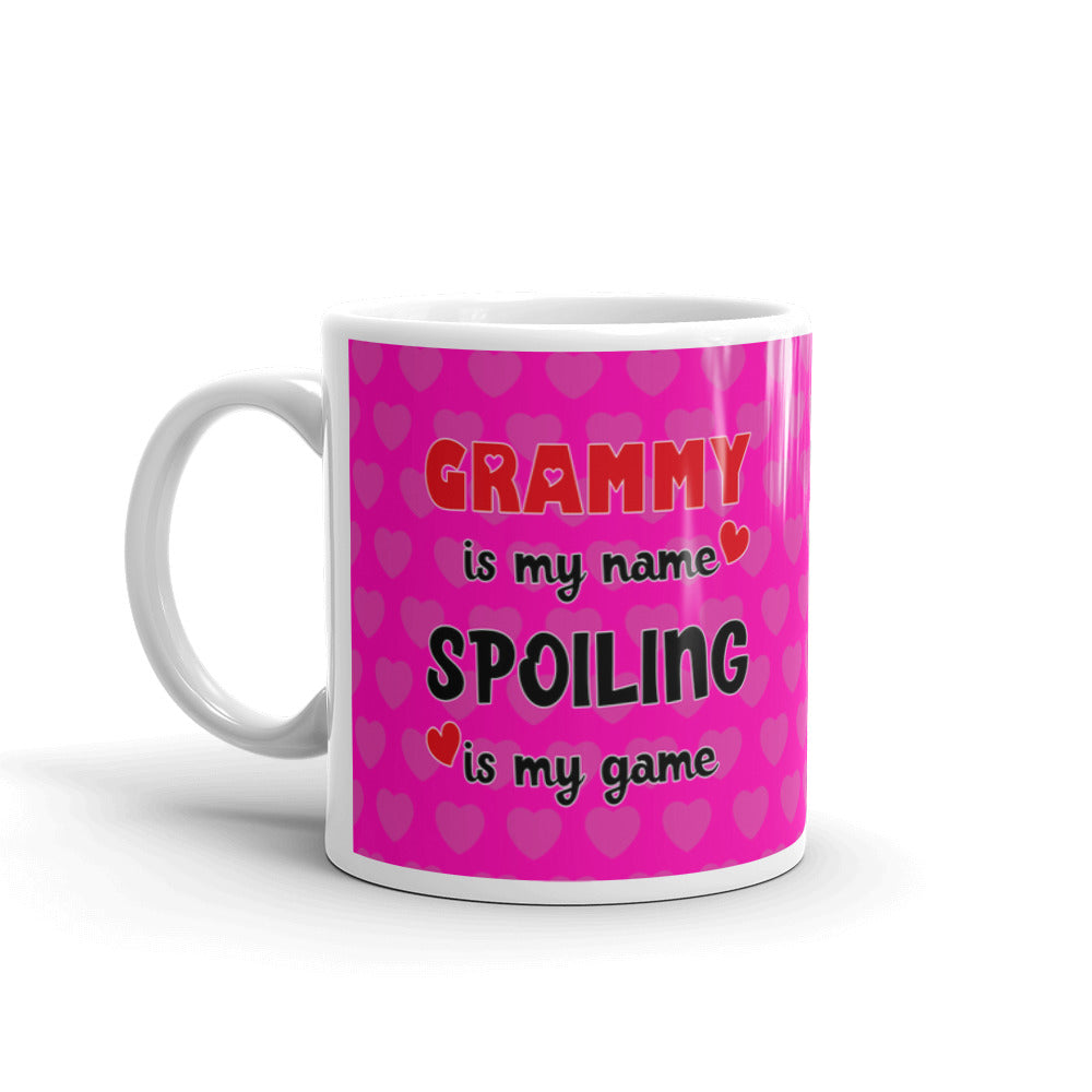 Grammy Is My Name Spoiling Is My Game Coffee Tea Ceramic Mug/Cup