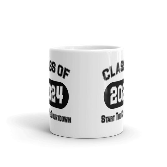 Class of 2024 Graduation School Start The Countdown Coffee Tea Ceramic Mug/Cup