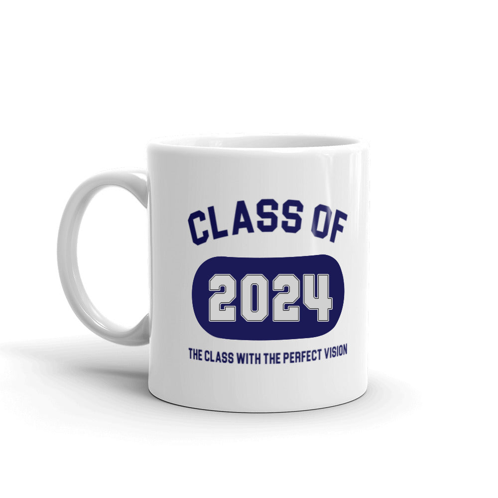 Class Of 2024 Graduation The Class With The Perfect Vision Coffee Tea Ceramic Mug/Cup
