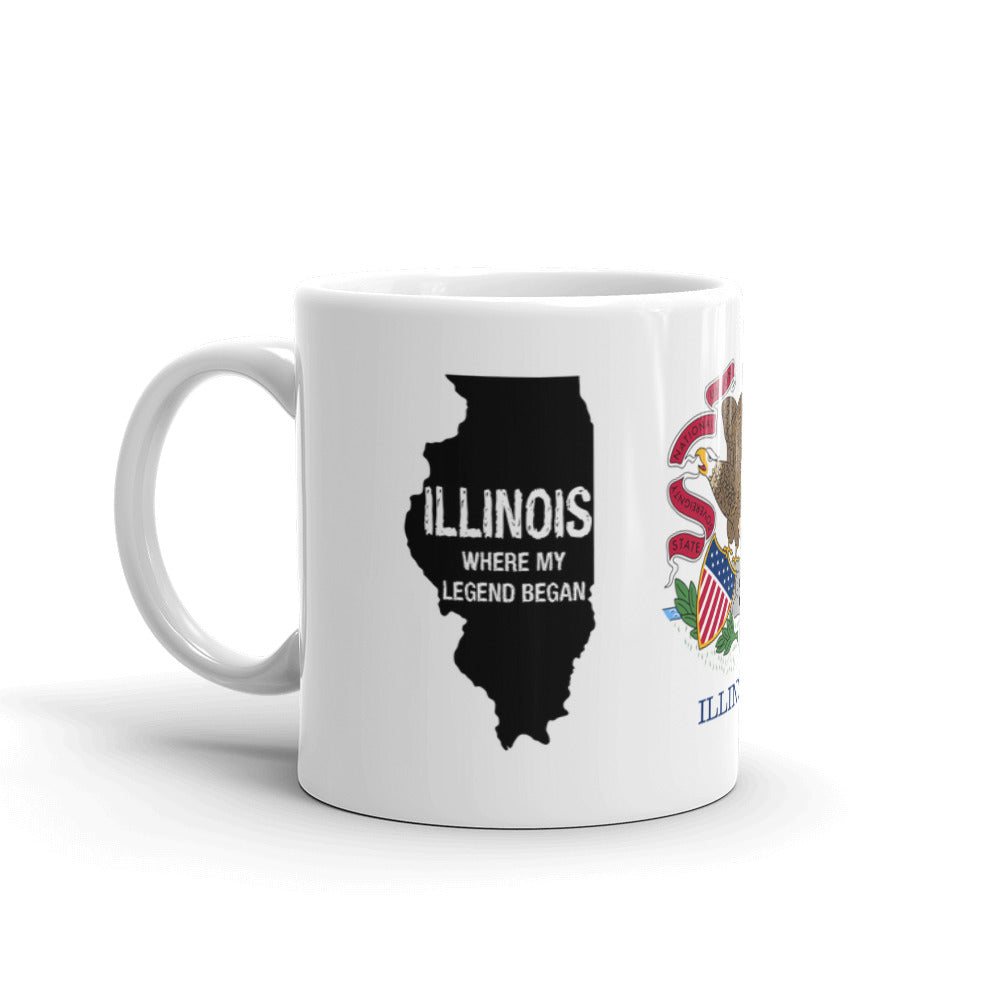Illinois Prairie State Where My Legend Began Coffee Tea Ceramic Mug/Cup