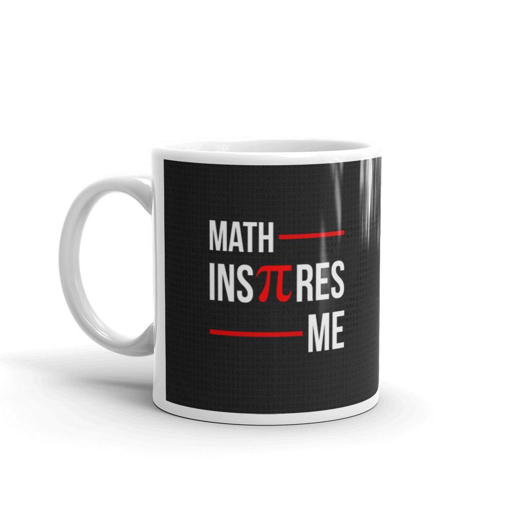 Math Inspires Me Engineer Pi Day Coffee Tea Ceramic Mug/Cup