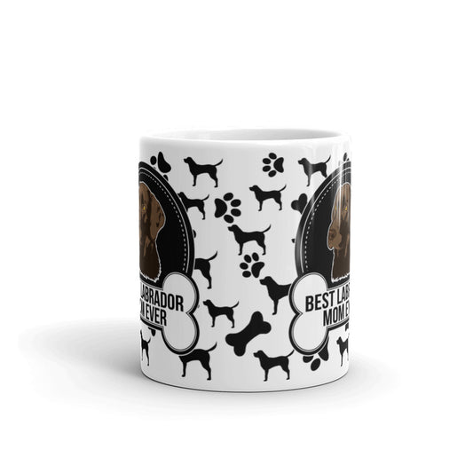 Best Labrador Mom Ever Paw Pattern Coffee Tea Ceramic Mug/Cup Gifts