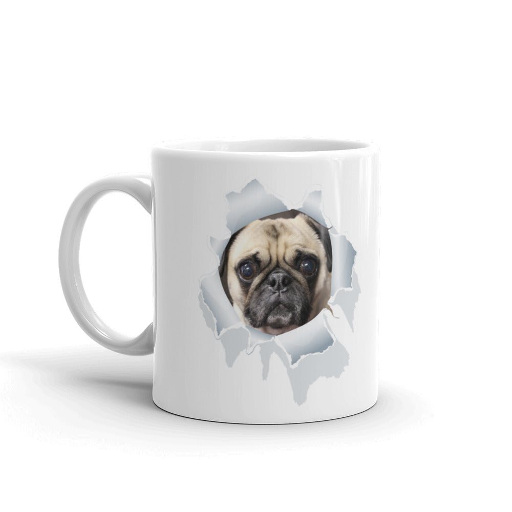 Pug Face Mug Pug Dog Owner Gifts Coffee Tea Ceramic Mug/Cup