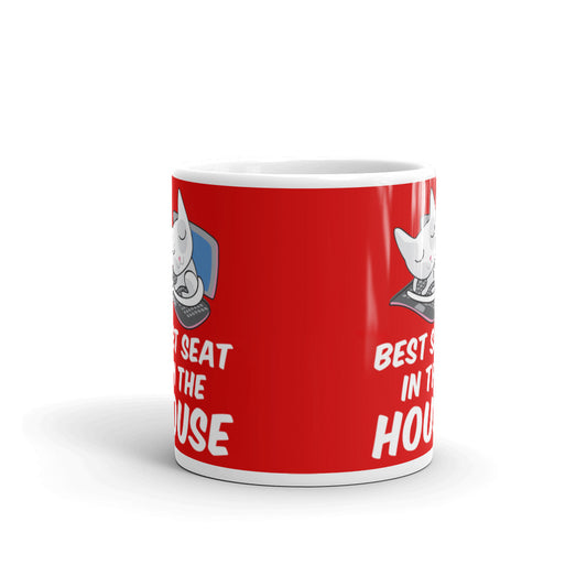 Cat Owner Gifts Best Seat in the House Cat Mom Cat Dad Cat Coffee Mug