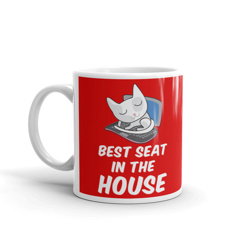 Cat Owner Gifts Best Seat in the House Cat Mom Cat Dad Cat Coffee Mug