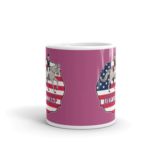Horse Gifts Preppy American Pride Equestrian Dressage Coffee Mug