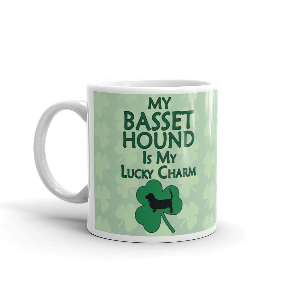 Basset Hound Gift My Basset Hound is my Lucky Charm Coffee Mug