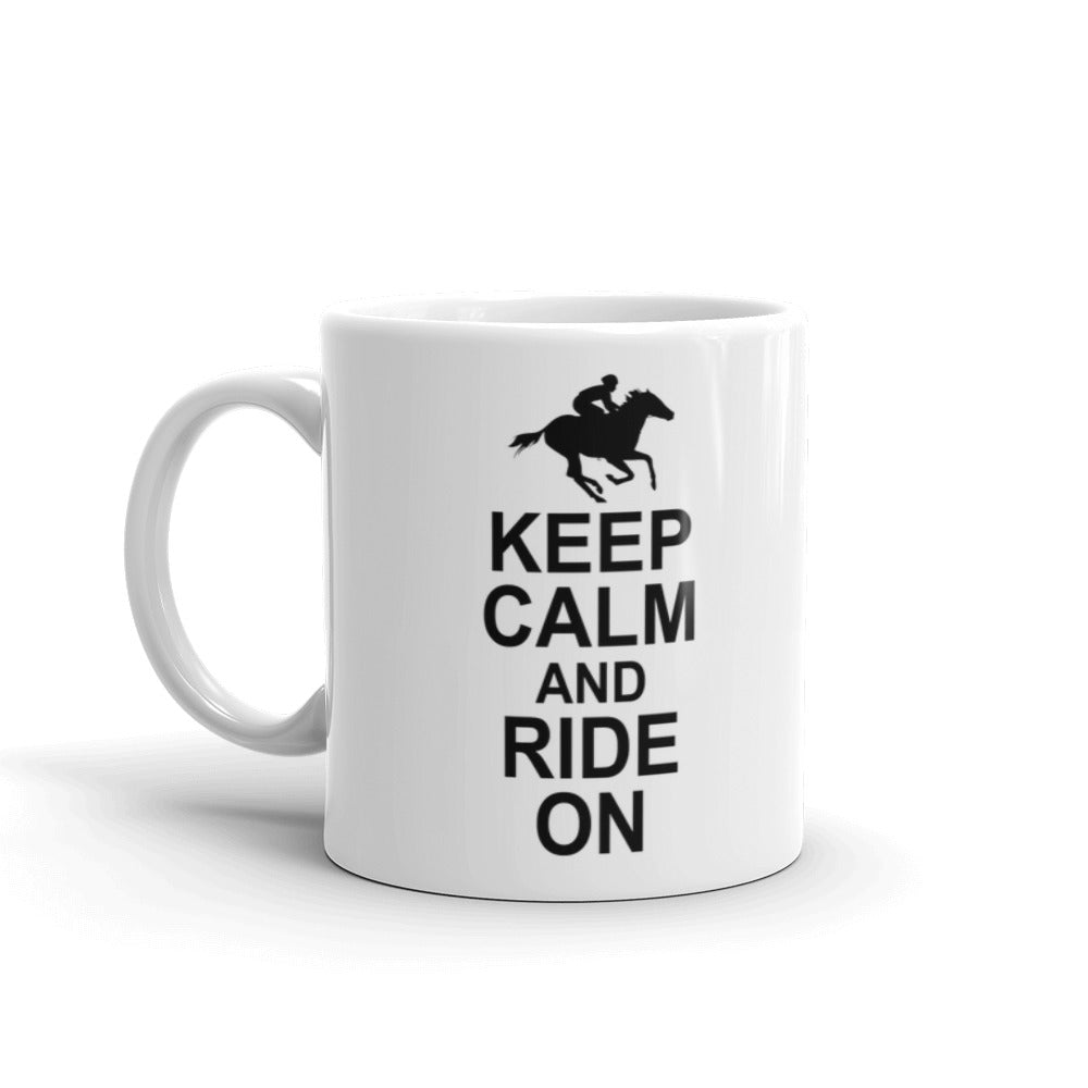 Horse Gifts for Horse Lovers Keep Calm and Ride On Coffee Mug