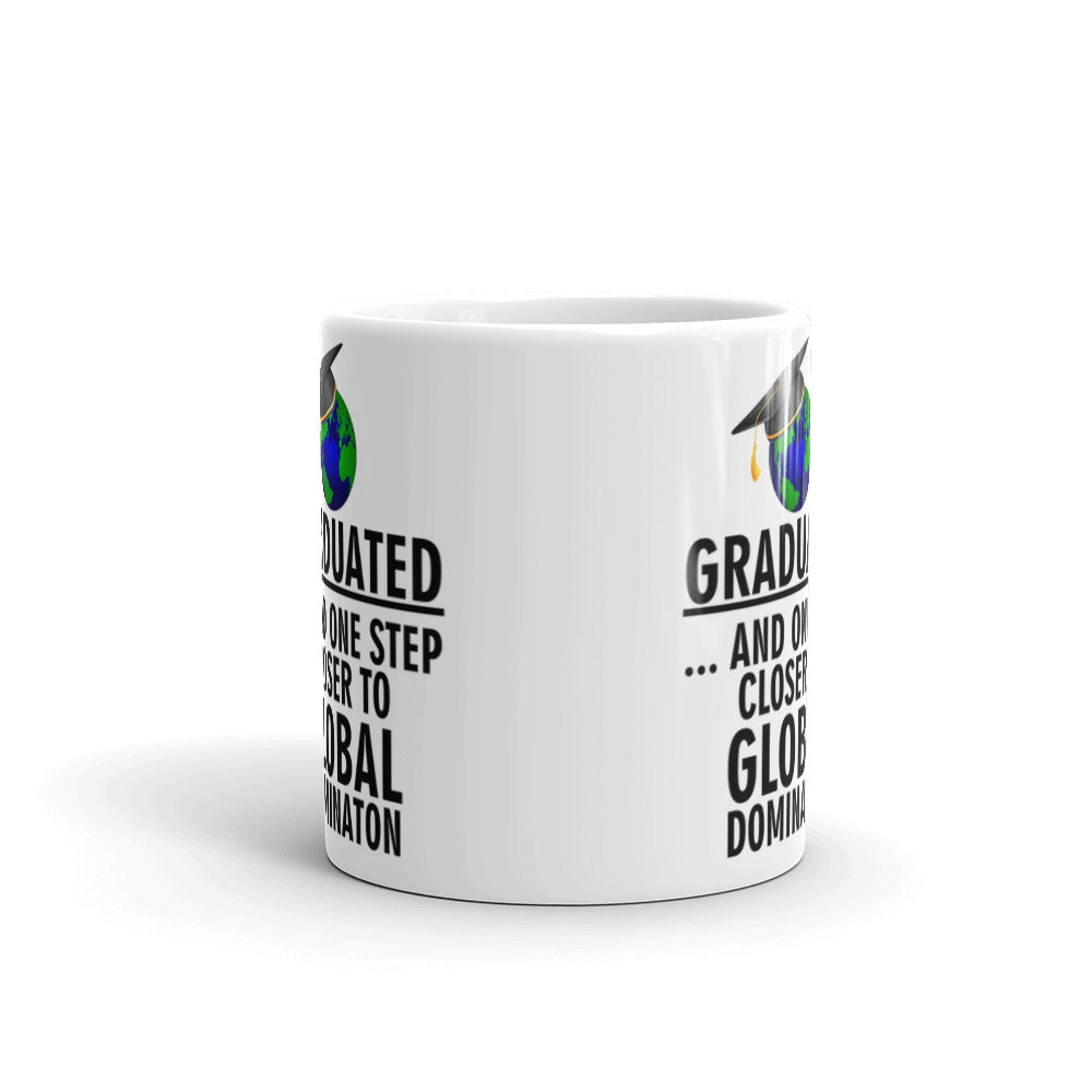 Graduation Gifts One Step Closer to Global Domination Grad Coffee Mug