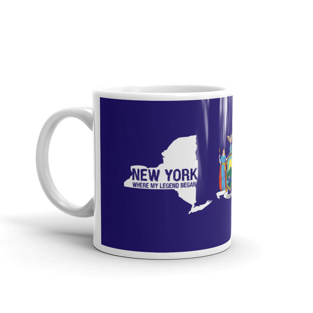 New York Empire State Where my Legend Began NYC Big Apple Coffee Mug