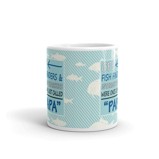 GPS Fish Finders Internet Searches Were Once Just Called PAPA Coffee Mug