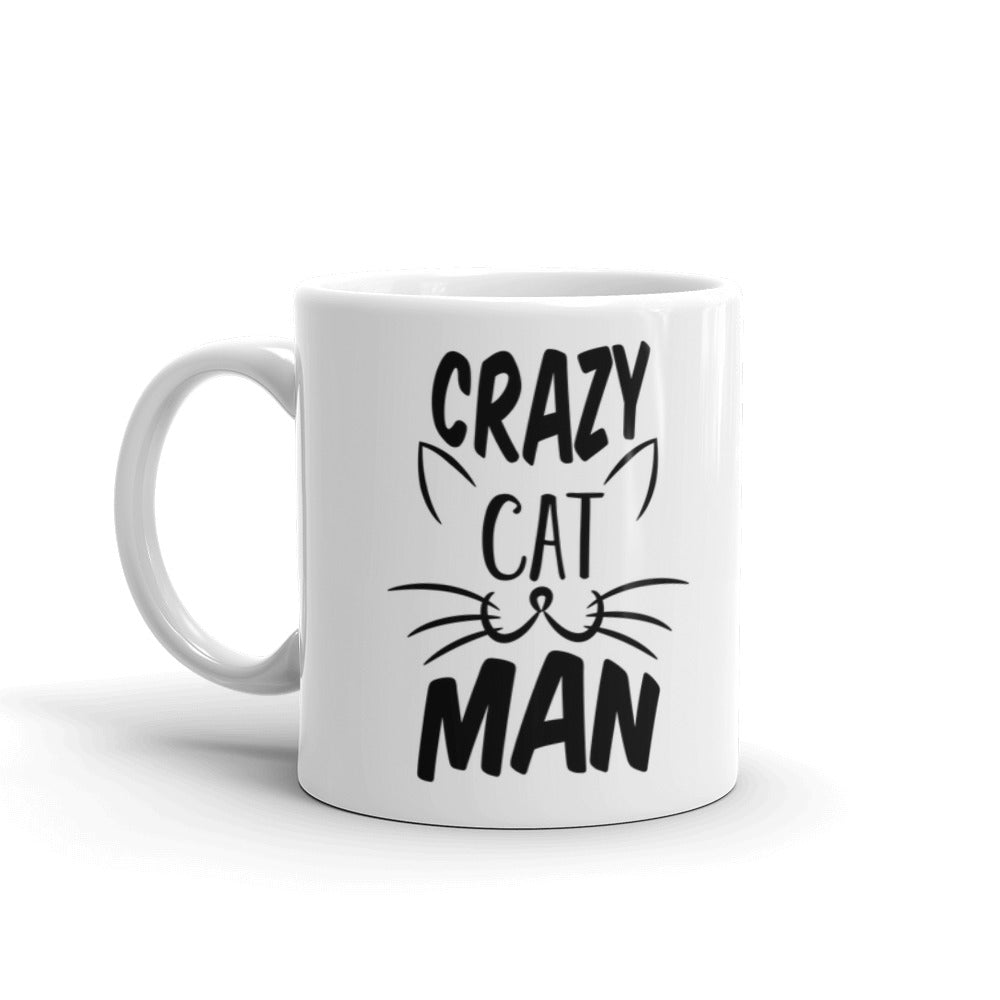 Crazy Cat Man Kitten Coffee Mug Unique Ceramic Cup The best gift for a friend