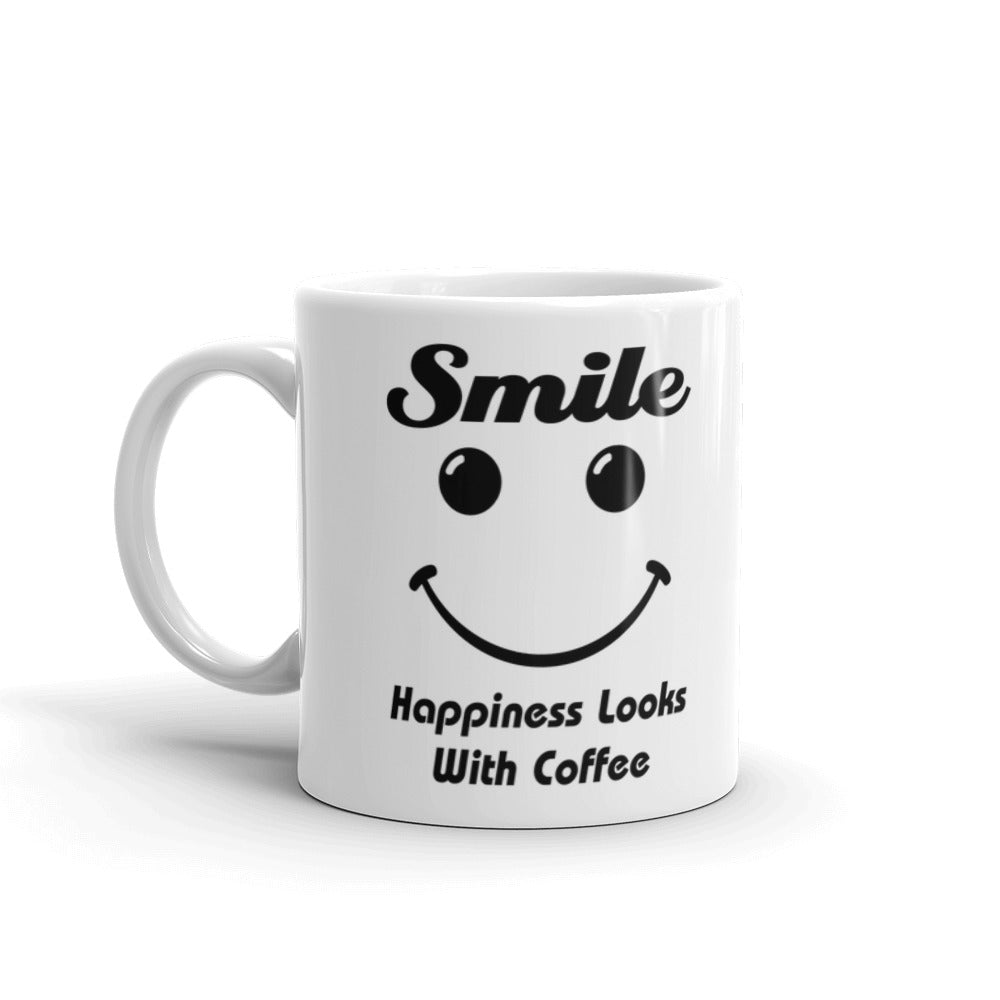 Smile Happiness Looks With Coffee Coffee Tea Ceramic Mug/Cup
