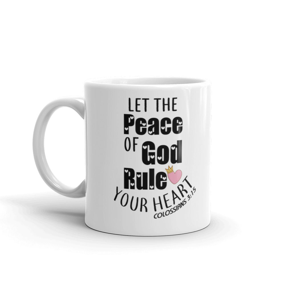Let The Peace Of God Rule Your Heart Funny Gift Mug Coffee Tea Ceramic Mug/Cup