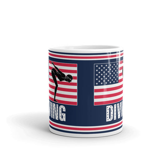 Diving Accessories American Pride Diver Gift Coffee Ceramic Mug/Cup