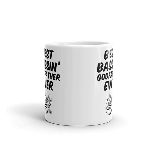 Best Bassin Godfather Ever Angler Gift Coffee Ceramic Mug/Cup
