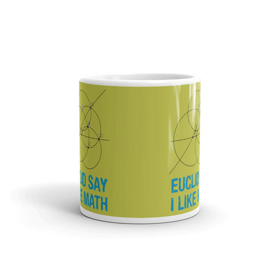 Euclid Say I Like Math Geometry Gift Coffee Ceramic Pink Mug/Cup