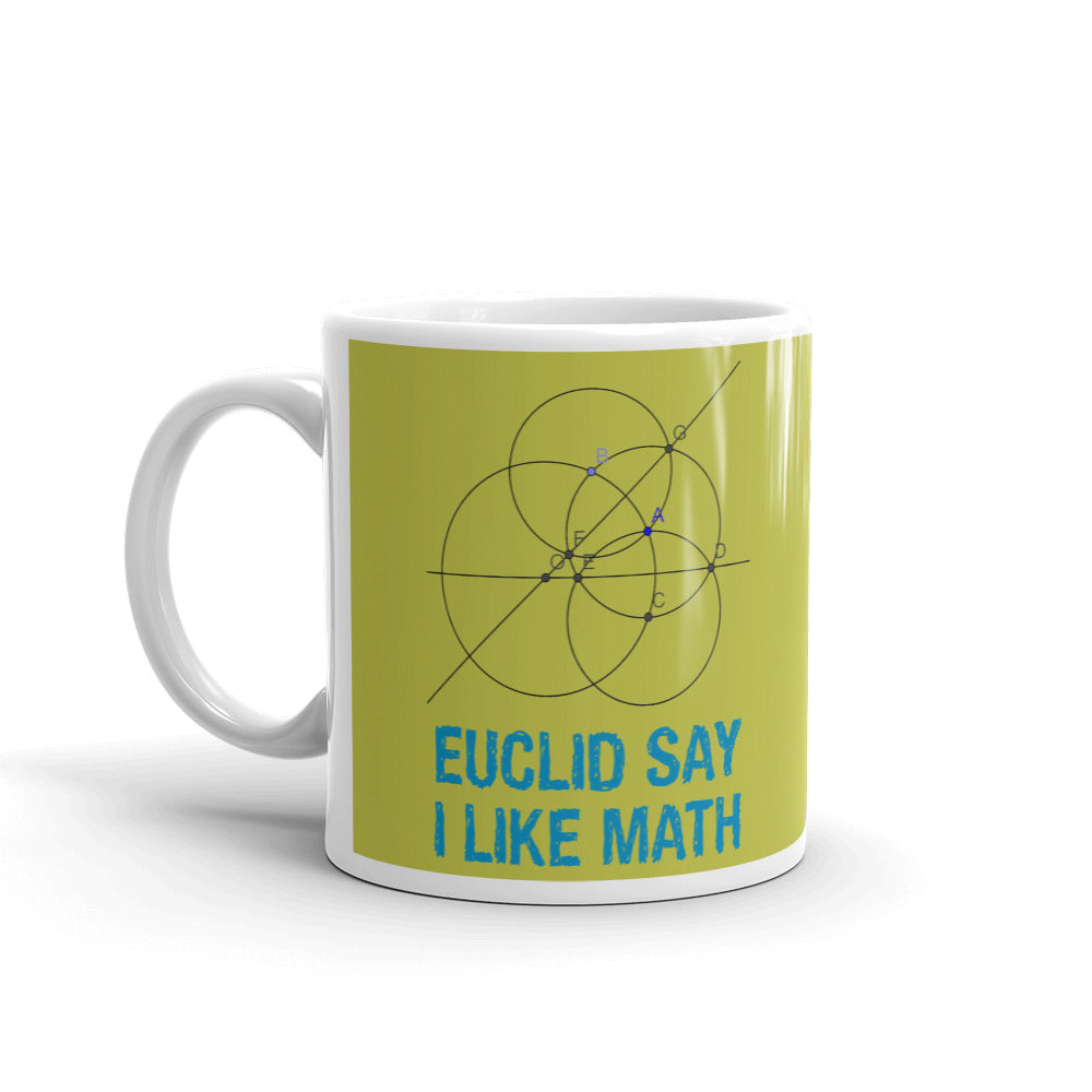 Euclid Say I Like Math Geometry Gift Coffee Ceramic Pink Mug/Cup