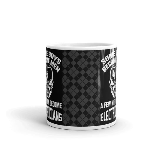 Some Boys Become Men A Few Men Become Electrician Gift Coffee Ceramic Mug/Cup