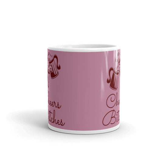 Cheers Bitches Profanity Sassy Lady Coworker Gift Coffee Ceramic Mug/Cup
