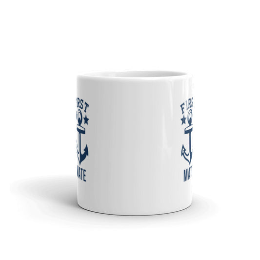First Mate Nautical Anchor Sailing Themed Gift Coffee Ceramic Mug/Cup