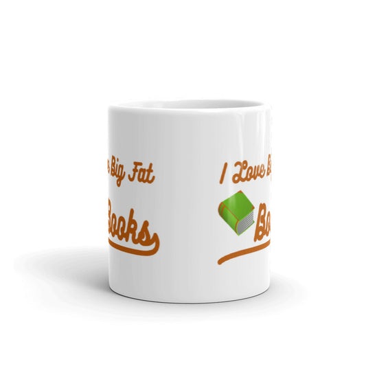 I Love Big Fat Books Student Teacher Librarian Gift Coffee Ceramic Mug/Cup
