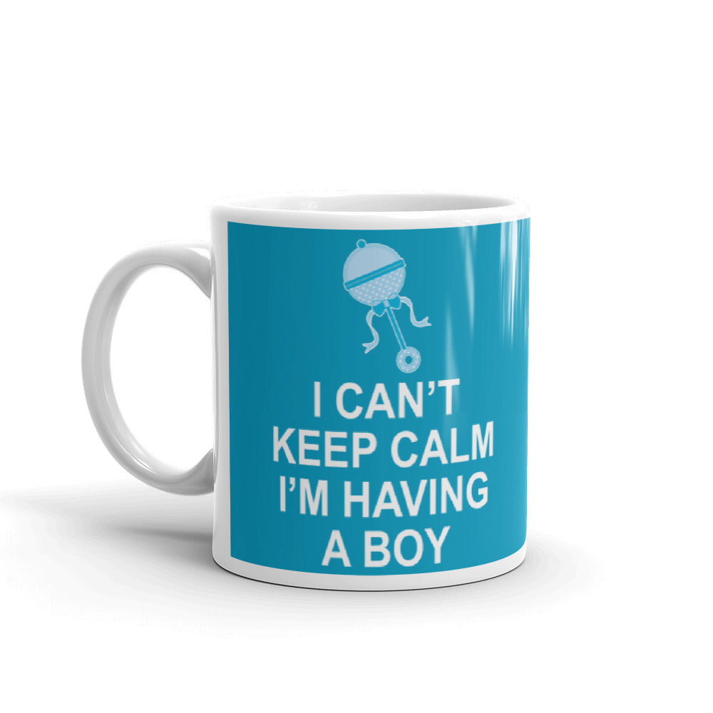 I Can't Keep Calm I'm Having A Boy Gift Coffee Ceramic Mug/Cup