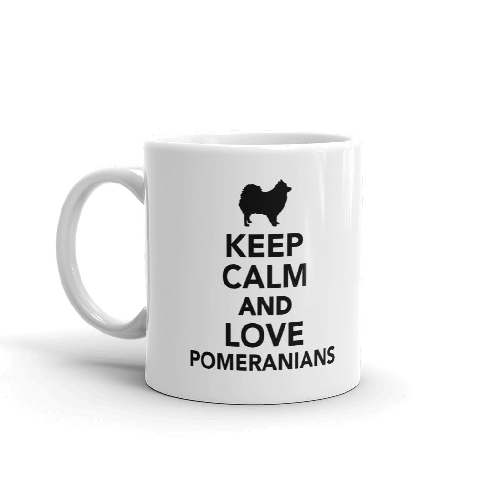 Dog Lovers Gifts Keep Calm And Love Pomeranians Coffee Mug Tea Cup