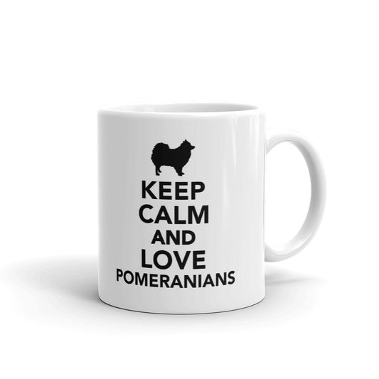 Dog Lovers Gifts Keep Calm And Love Pomeranians Coffee Mug Tea Cup