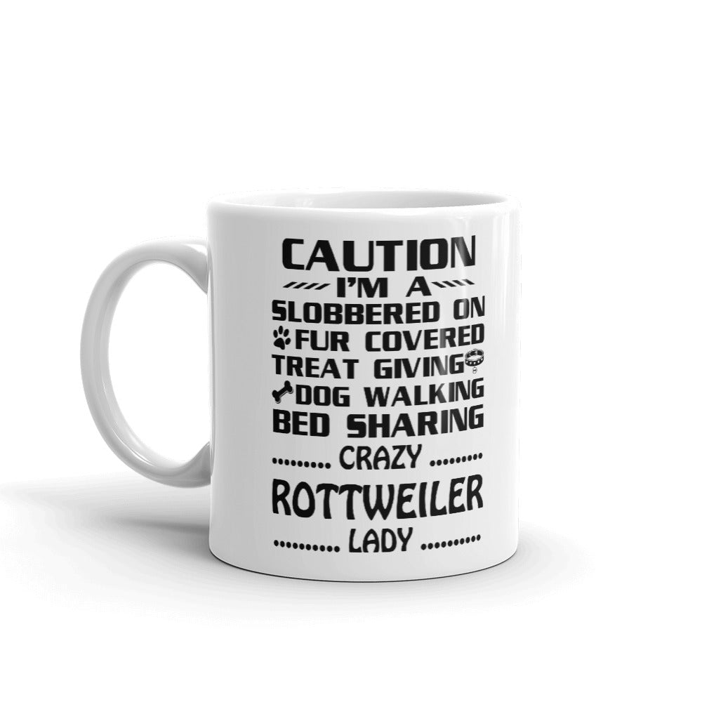 Dog Gifts for Women Crazy Rottweiler Lady Dog Mom Dog Owner Coffee Mug Tea Cup