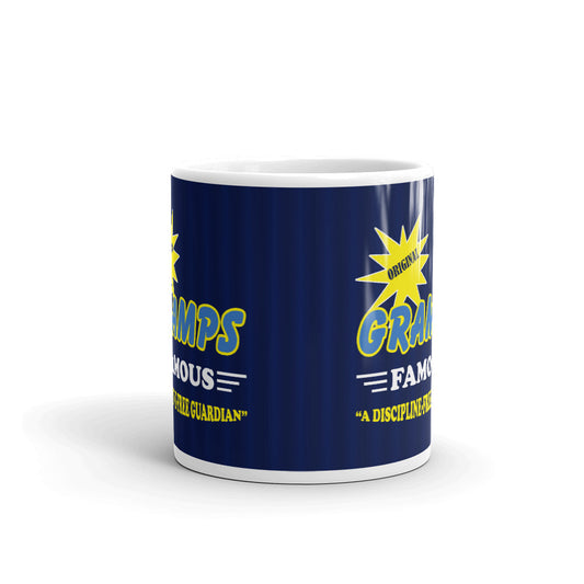 Grandpa Gifts Original Gramps Famous A Discipline Free Guardian Coffee Mug Tea Cup