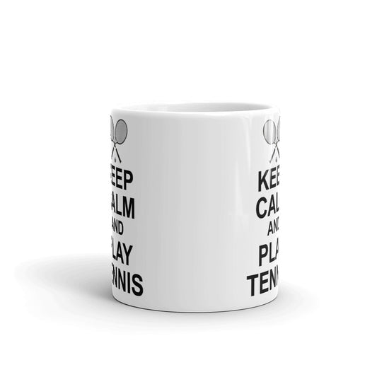 Tennis Lovers Gifts Keep Calm and Play Tennis Sports Team Coffee Mug Tea Cup
