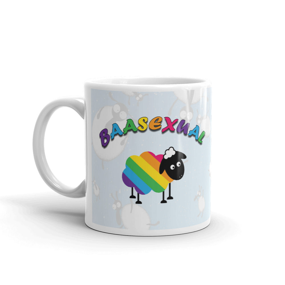 BAASEXUAL Great for Animal Lovers of The Sheep Variety Coffee Mug