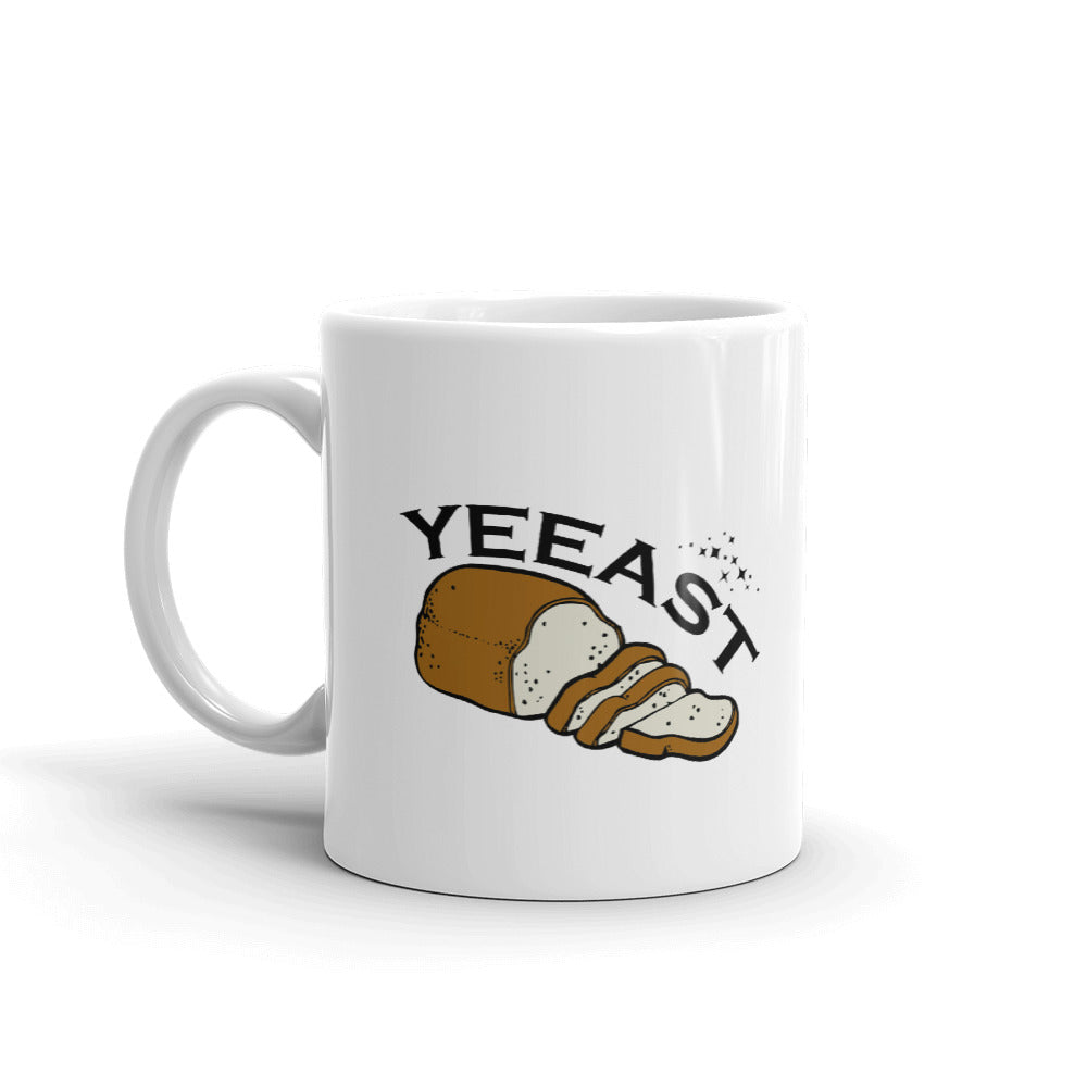 Yeeast Bread Loaf With Slices Coffee Tea Ceramic Mug/Cup