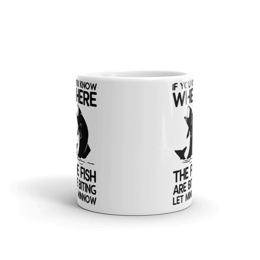 If You Know Where The Fish Are Biting Let Minnow Coffee Tea Ceramic Mug/Cup