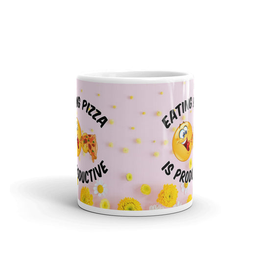 Eating Pizza Is Productive Coffee Tea Ceramic Mug/Cup