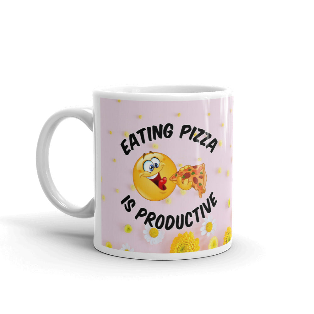 Eating Pizza Is Productive Coffee Tea Ceramic Mug/Cup
