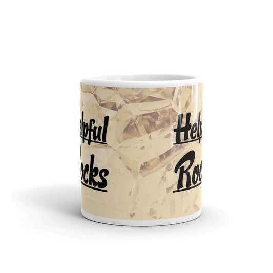 Helping Rocks Healing Crystals Coffee Mug Tea Cup