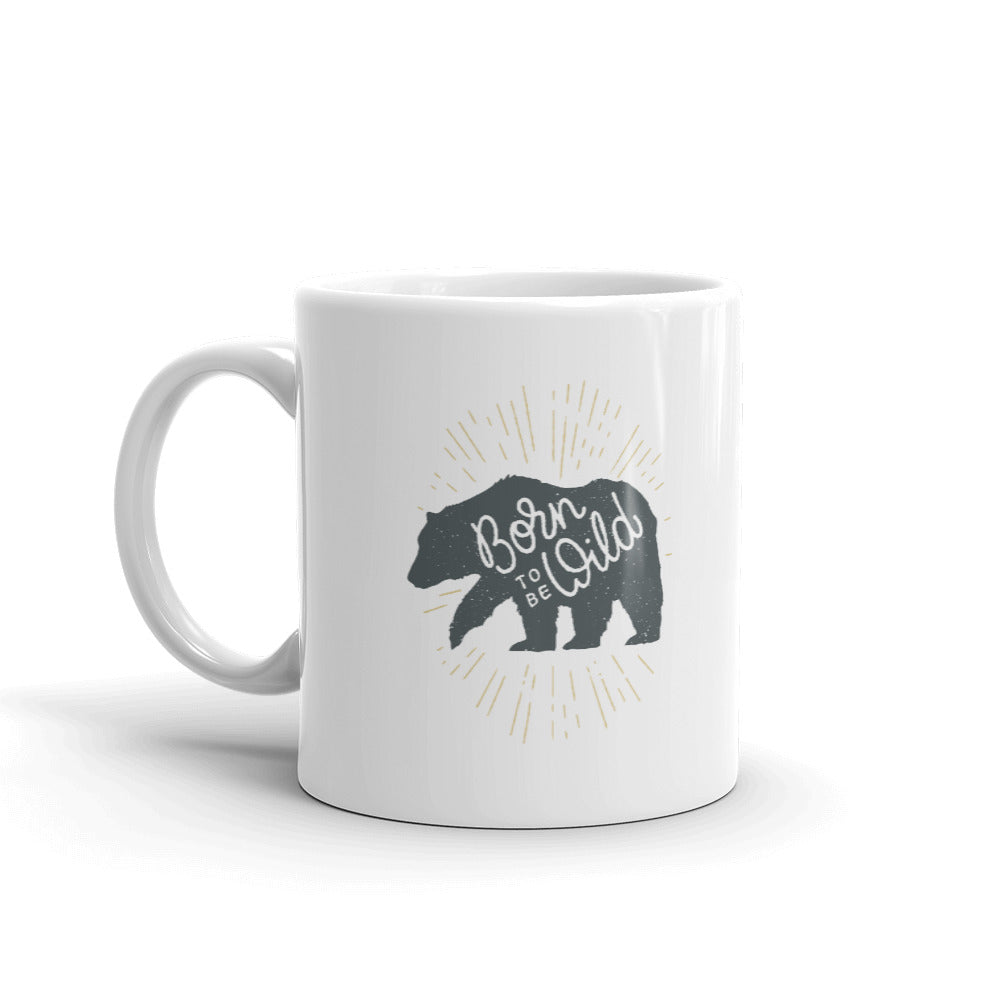 Born To Be Wild Men Gift Idea Bear Mug Coffee Mug
