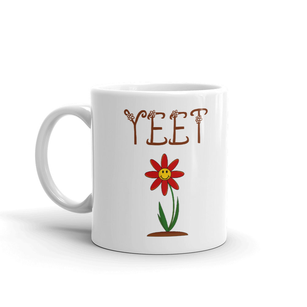 Yeet Flower Beautiful Unique Cup Gift Coffee Tea Ceramic Mug