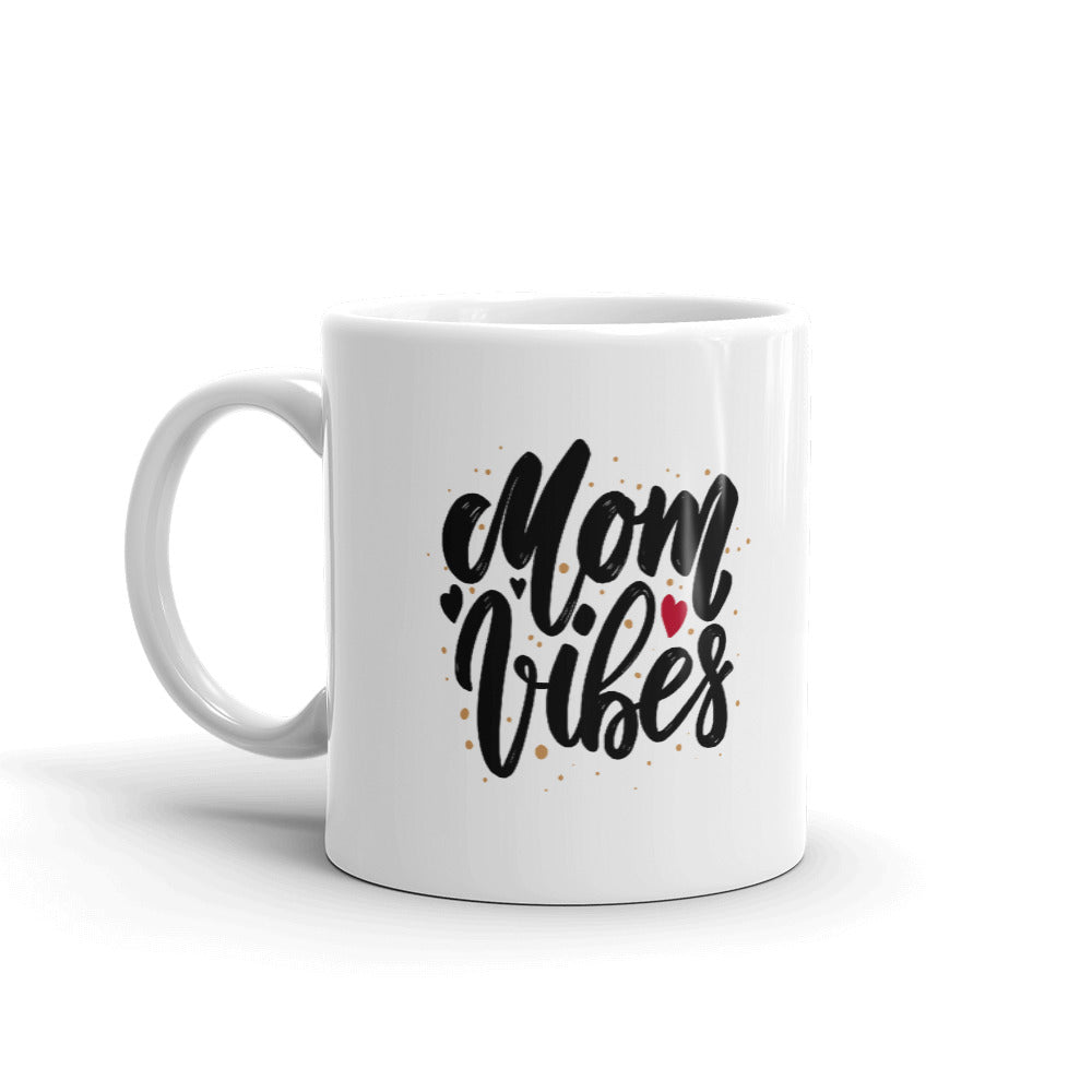 Mom Vibes Print Unique Cup Gift Coffee Tea Ceramic Mug